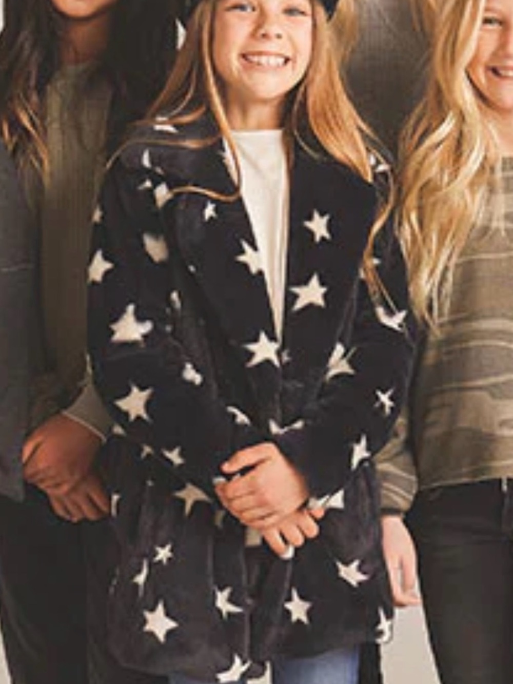 Z Supply Kids Star-Print Fleece jacket